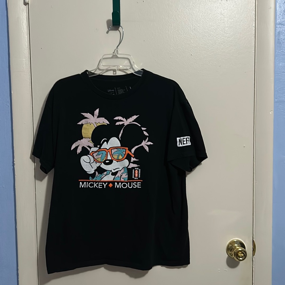 Disney Collection by Neff Mickey with Glasses and Palm Trees L Shirt